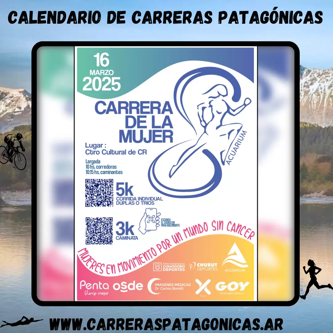 Carrera de la Mujer 2025 Calendario de Carreras Patagónicas