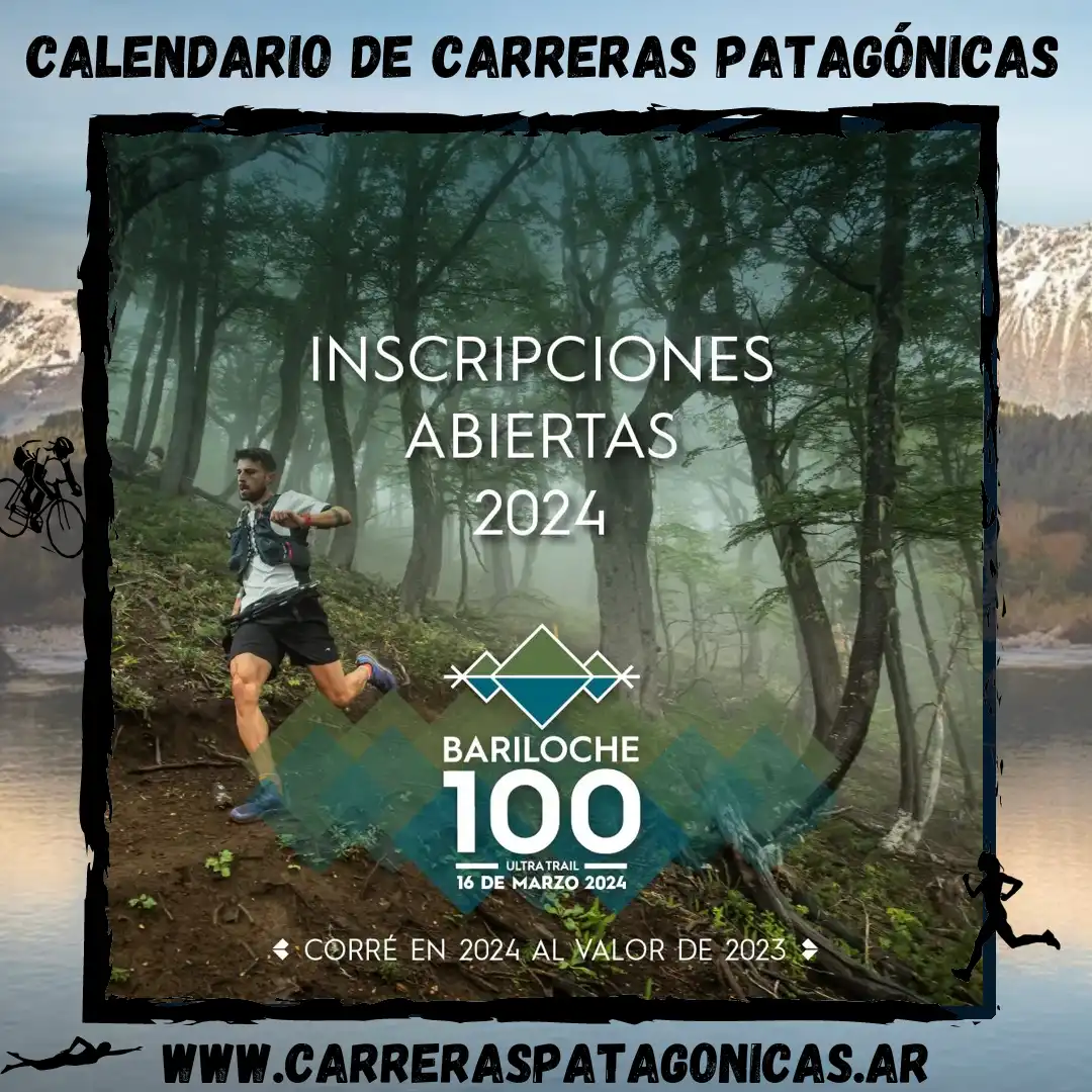 Flyer de carrera Bariloche 100 Ultra Trail 2024