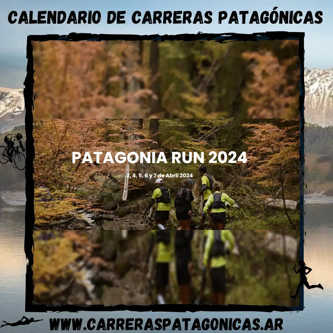 Flyer de carrera Patagonia RUN 2024