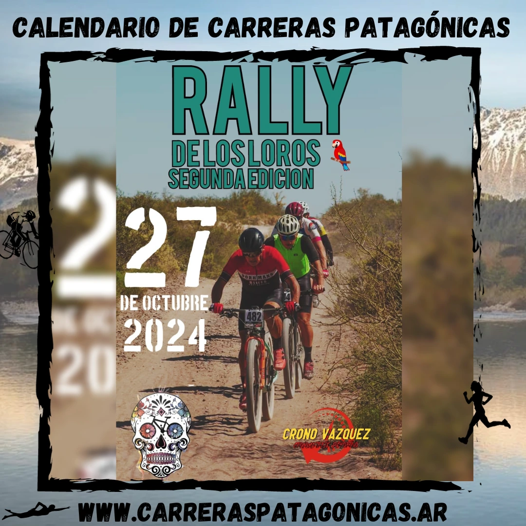 Flyer de carrera Rally de Los Loros 2024