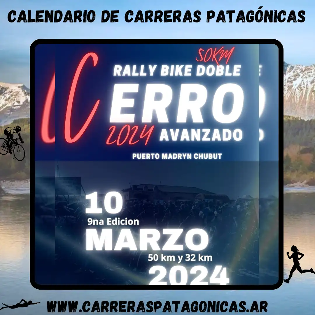 Flyer de carrera Doble Cerro 2024