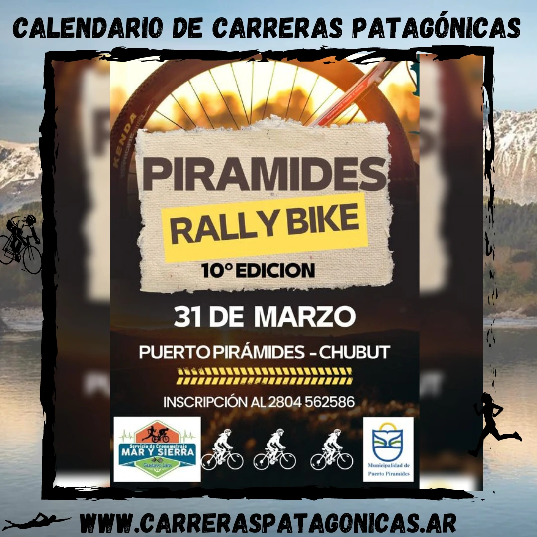Flyer de carrera Pirámides Rally Bike 2024