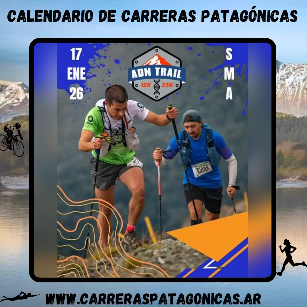 Flyer de carrera ADN Trail 2026