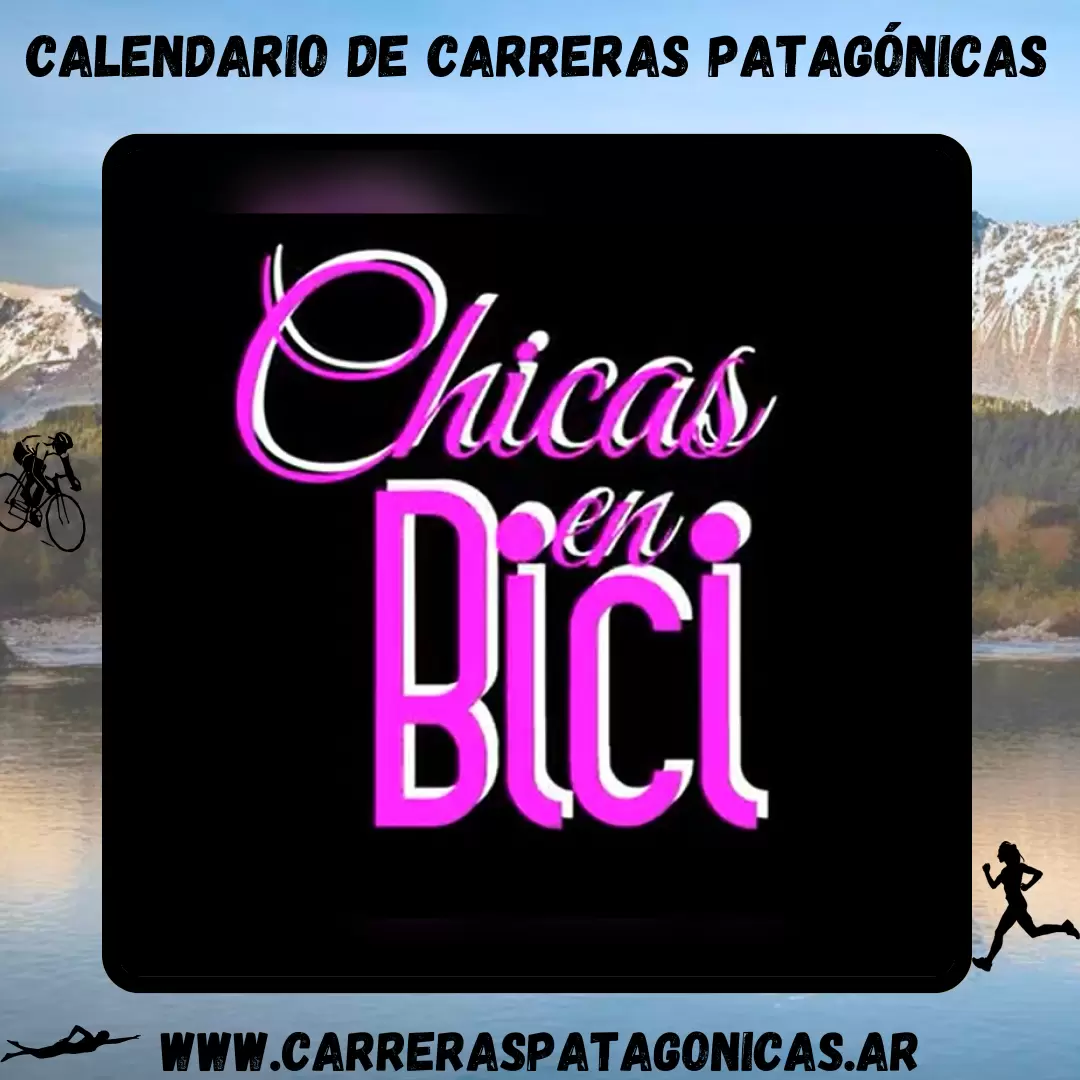 Flyer de carrera Chicas en Bici 2025