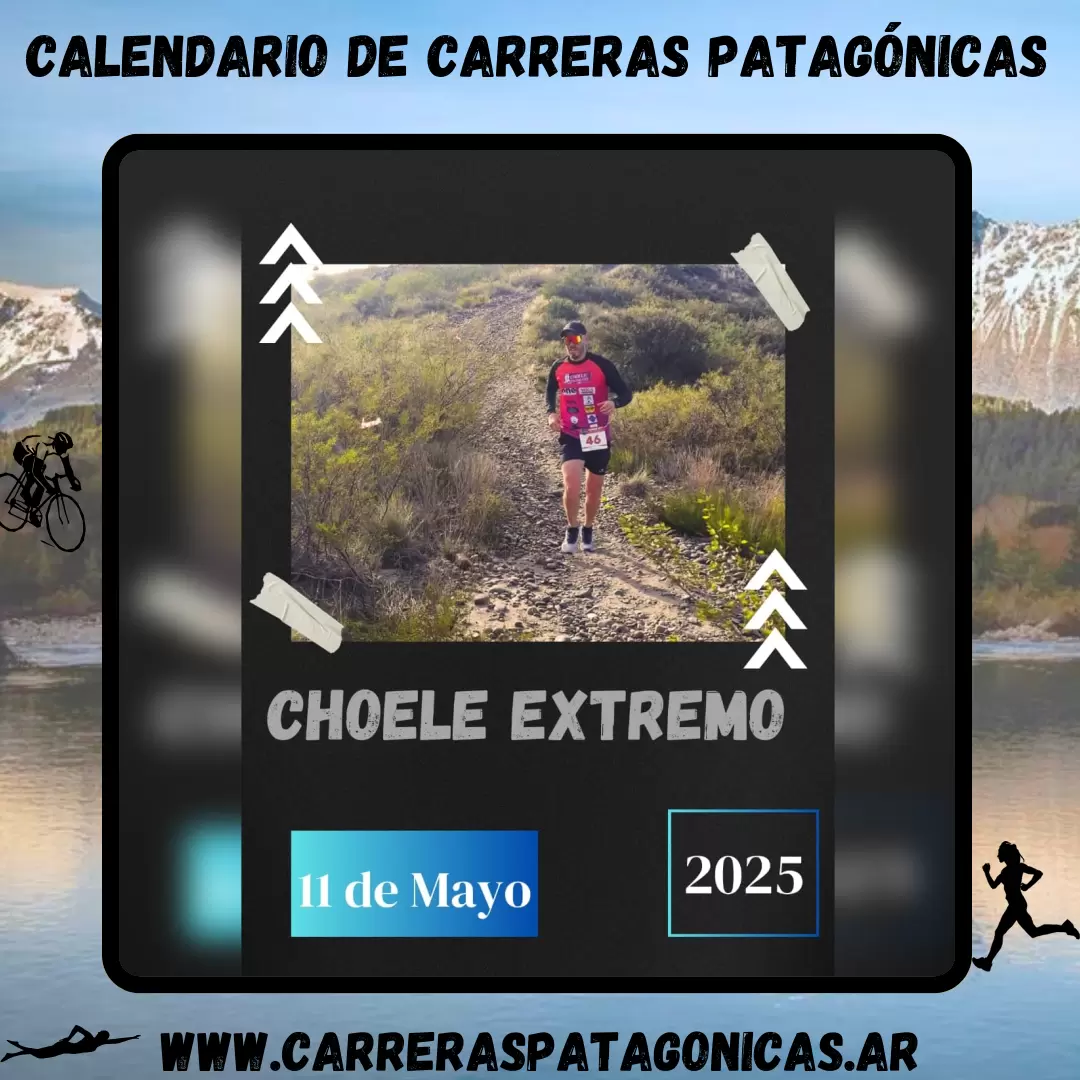 Flyer de carrera Choele Extremo 2025