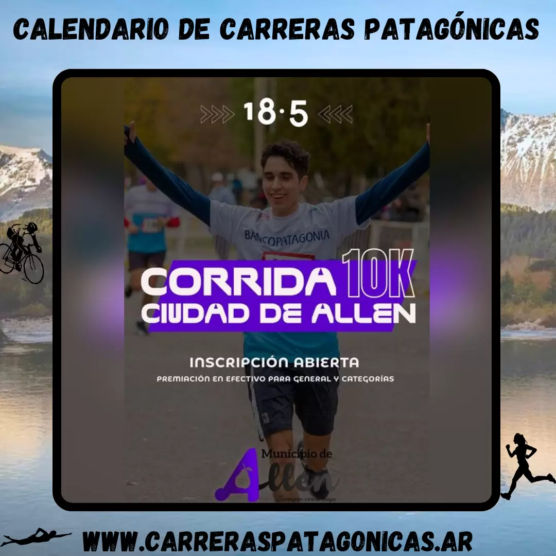 Flyer de carrera Corrida Ciudad de Allen 2025