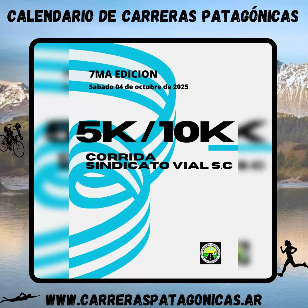 Flyer de carrera Corrida Sindicato Vial S.C 2025