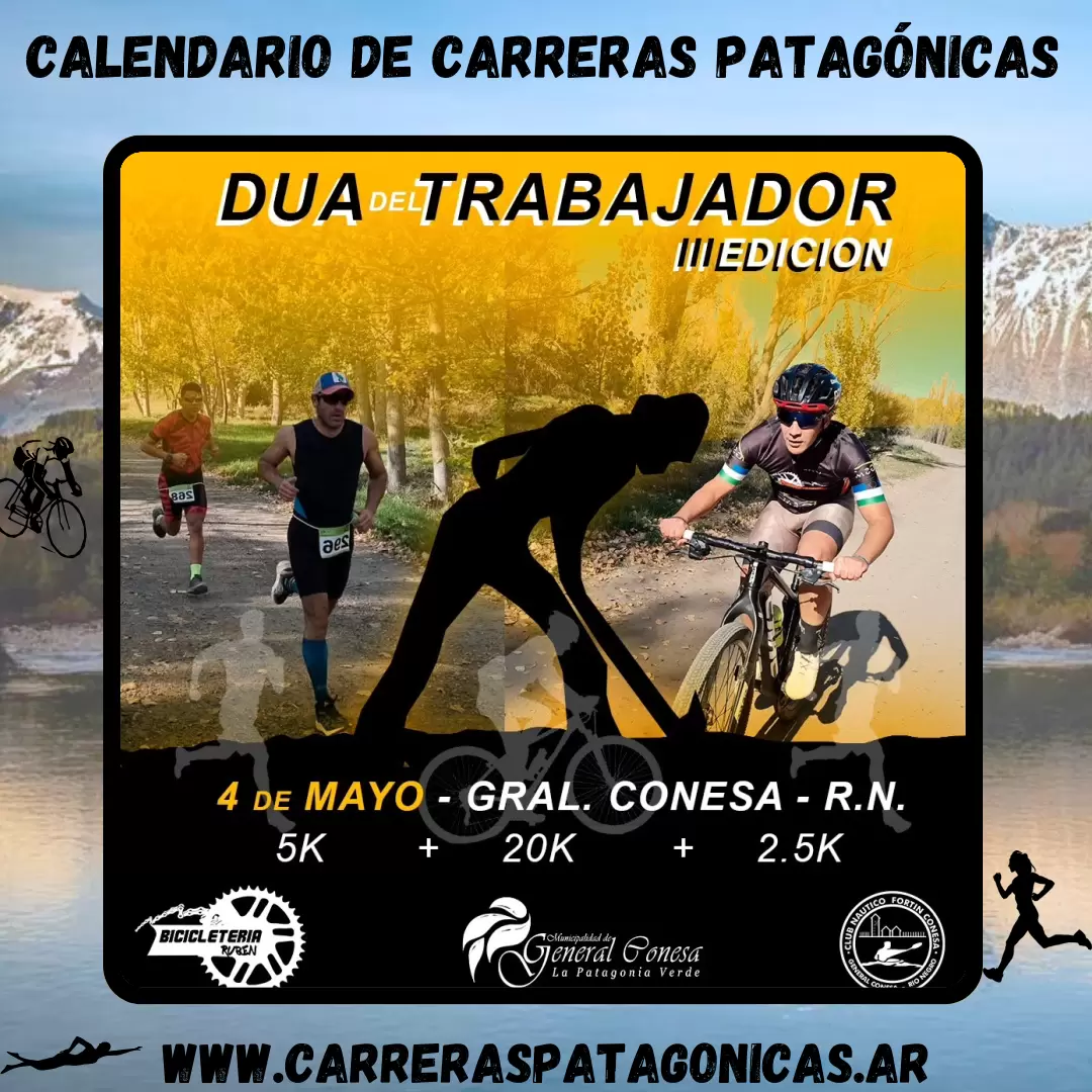 Flyer de carrera Dua del Trabajador 2025