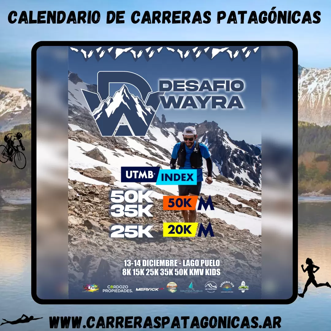 Flyer de carrera Desafío Wayra 2025