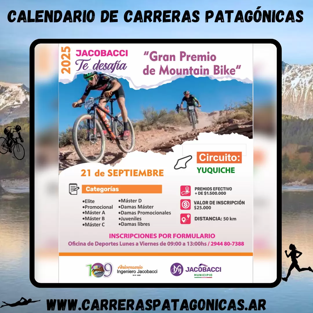 Flyer de carrera Gran Premio de MTB 2025