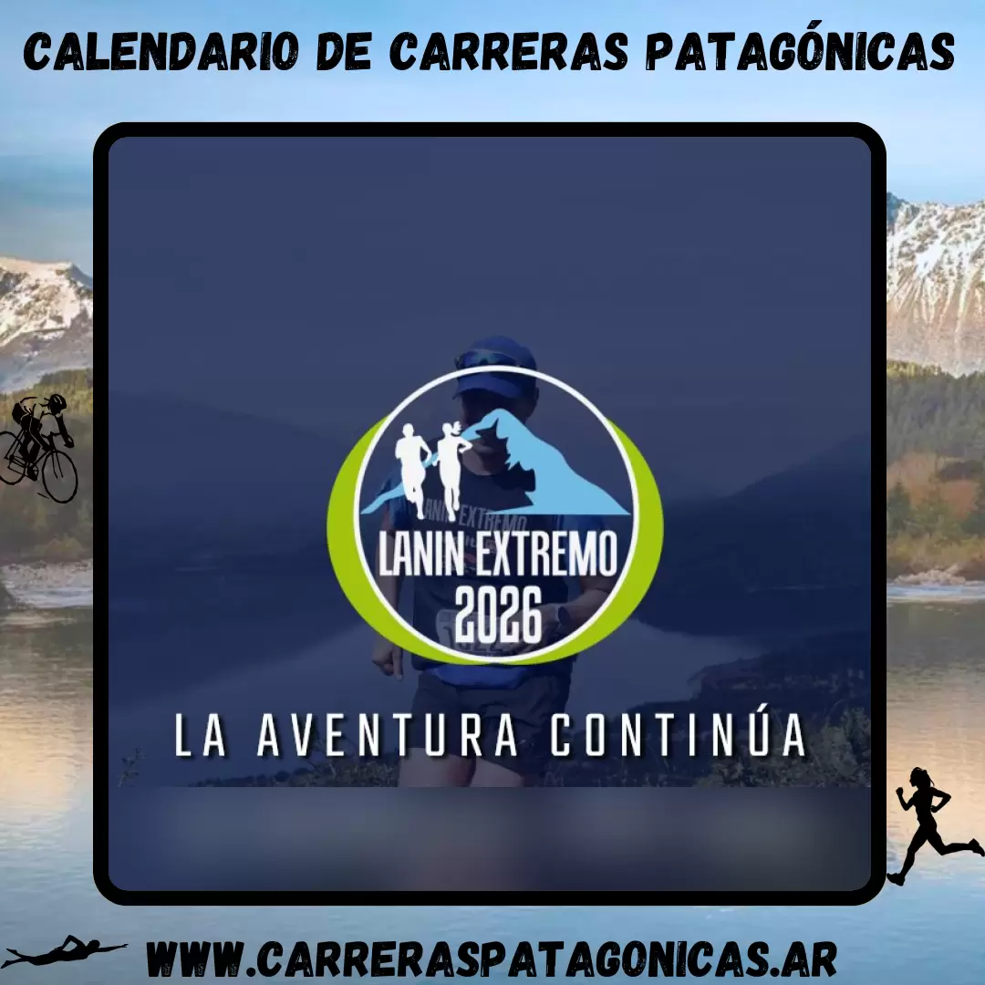 Flyer de carrera Lanín Extremo 2026