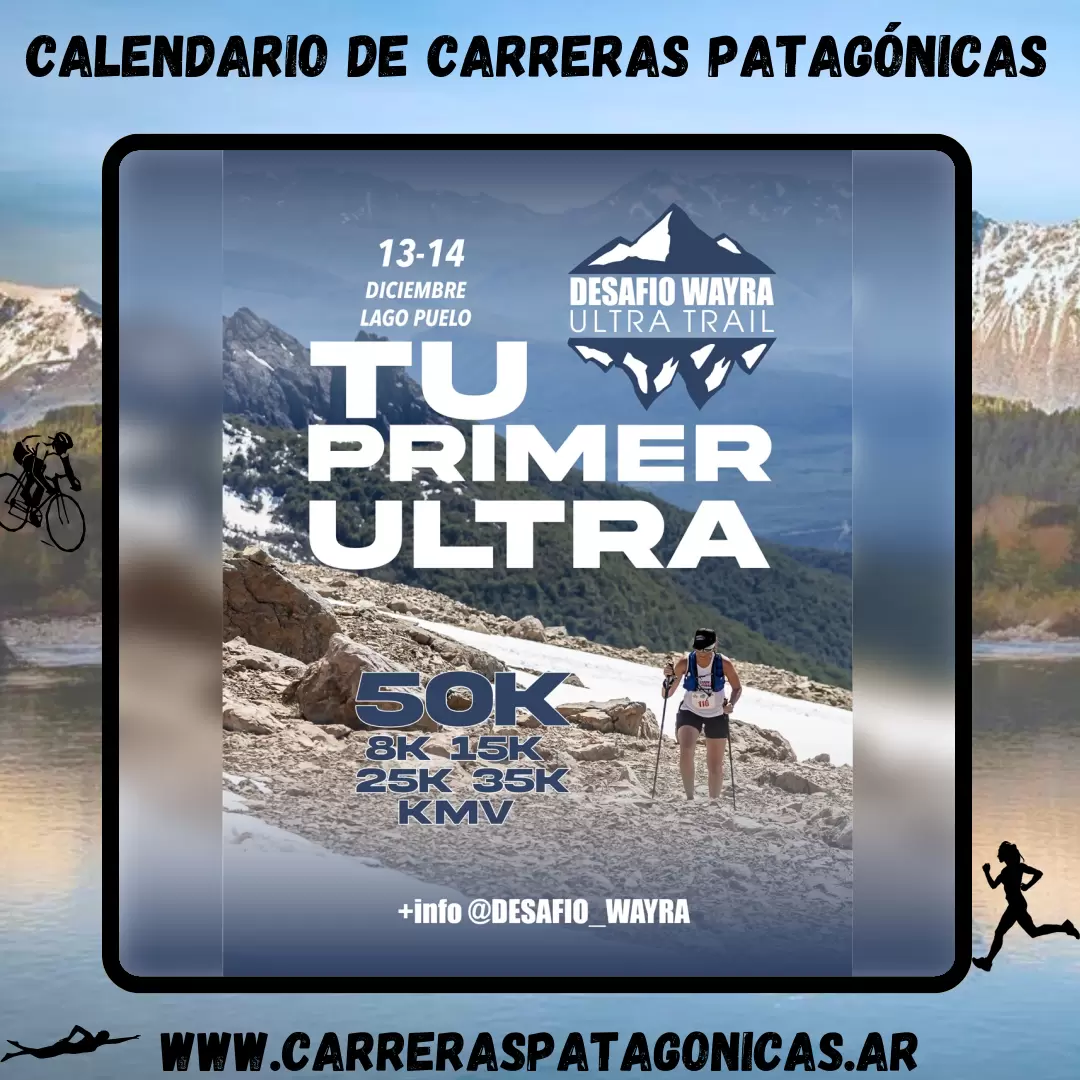 Flyer de carrera Desafío Wayra 2025
