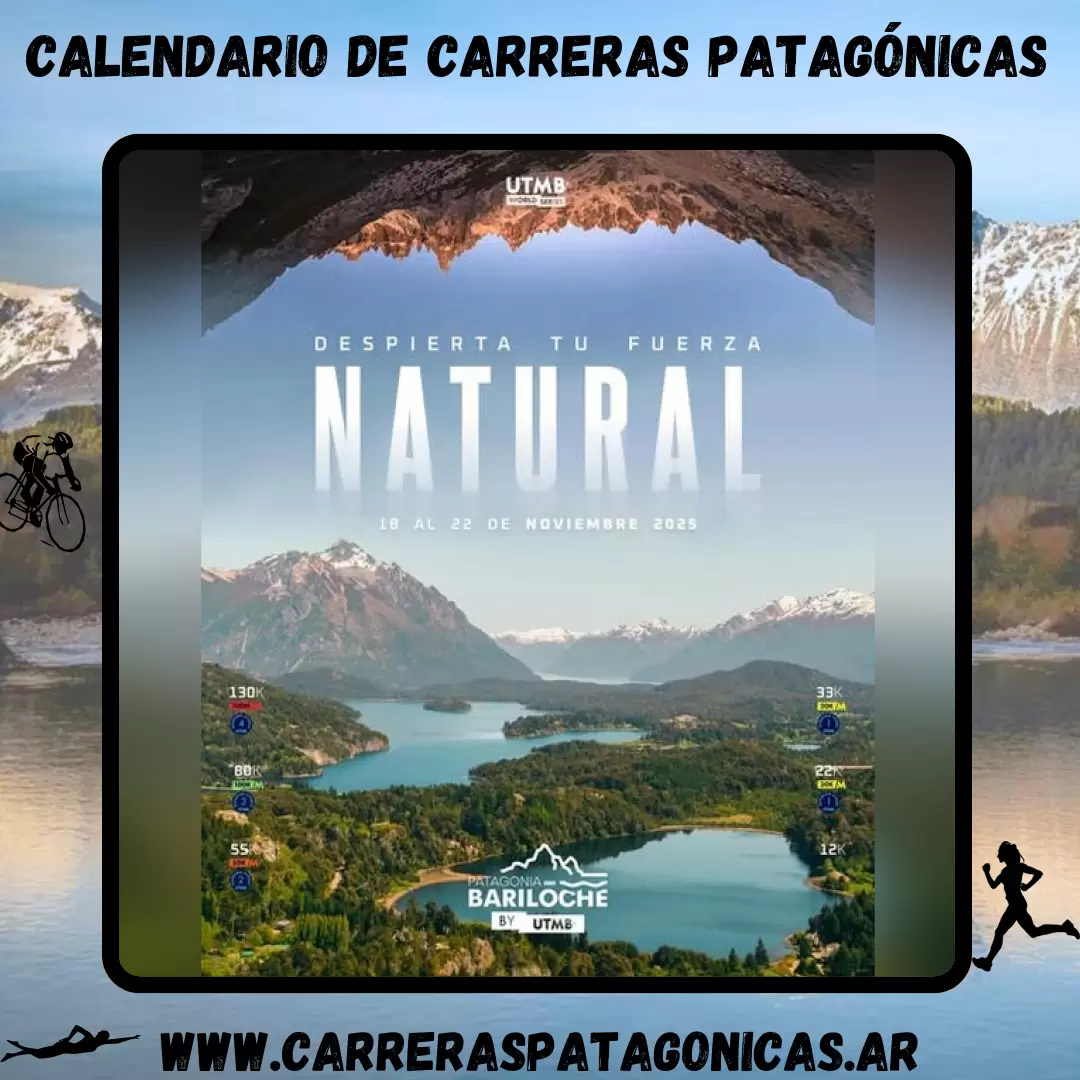 Flyer de carrera Patagonia Bariloche by UTMB 2025