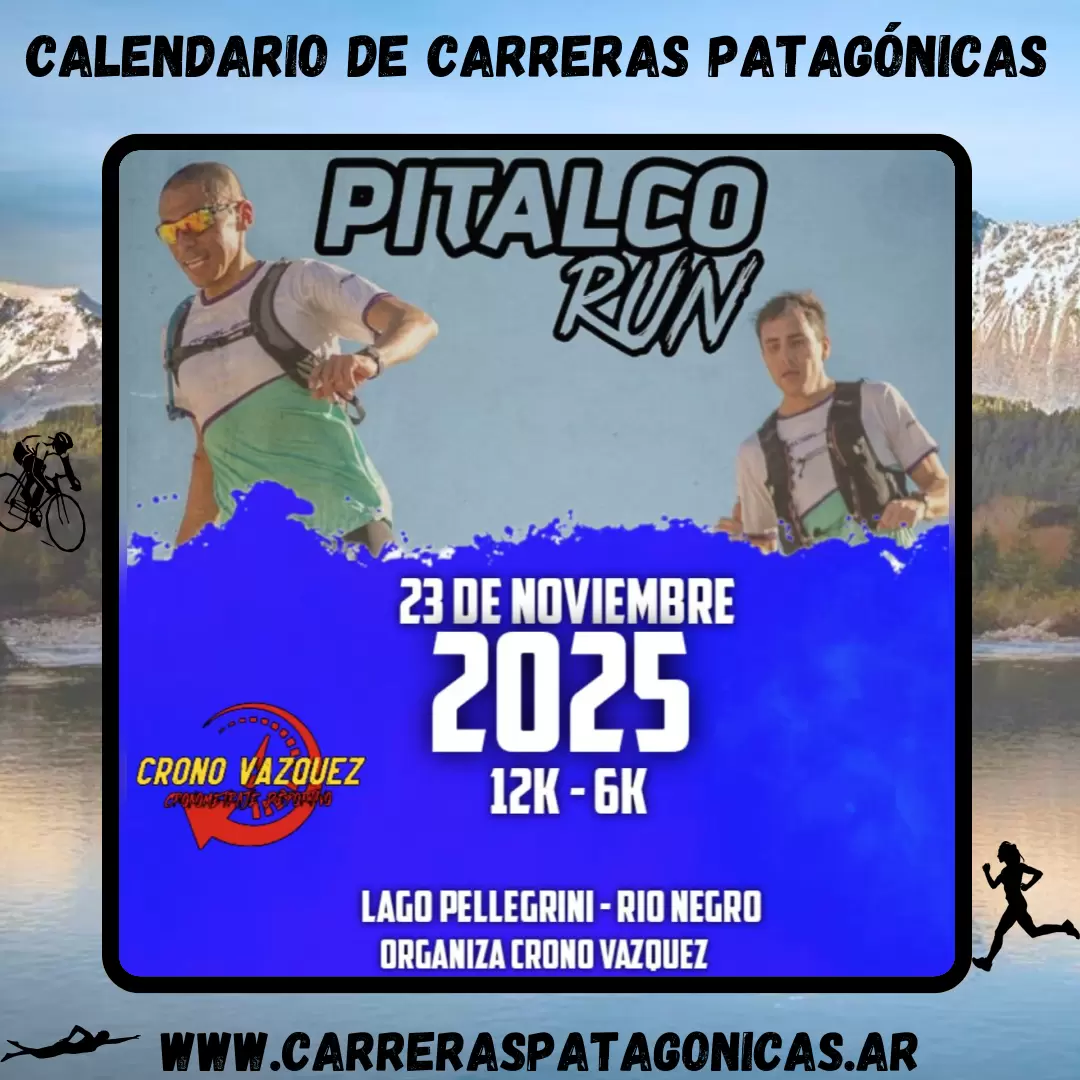Flyer de carrera Pitalco Run 2025