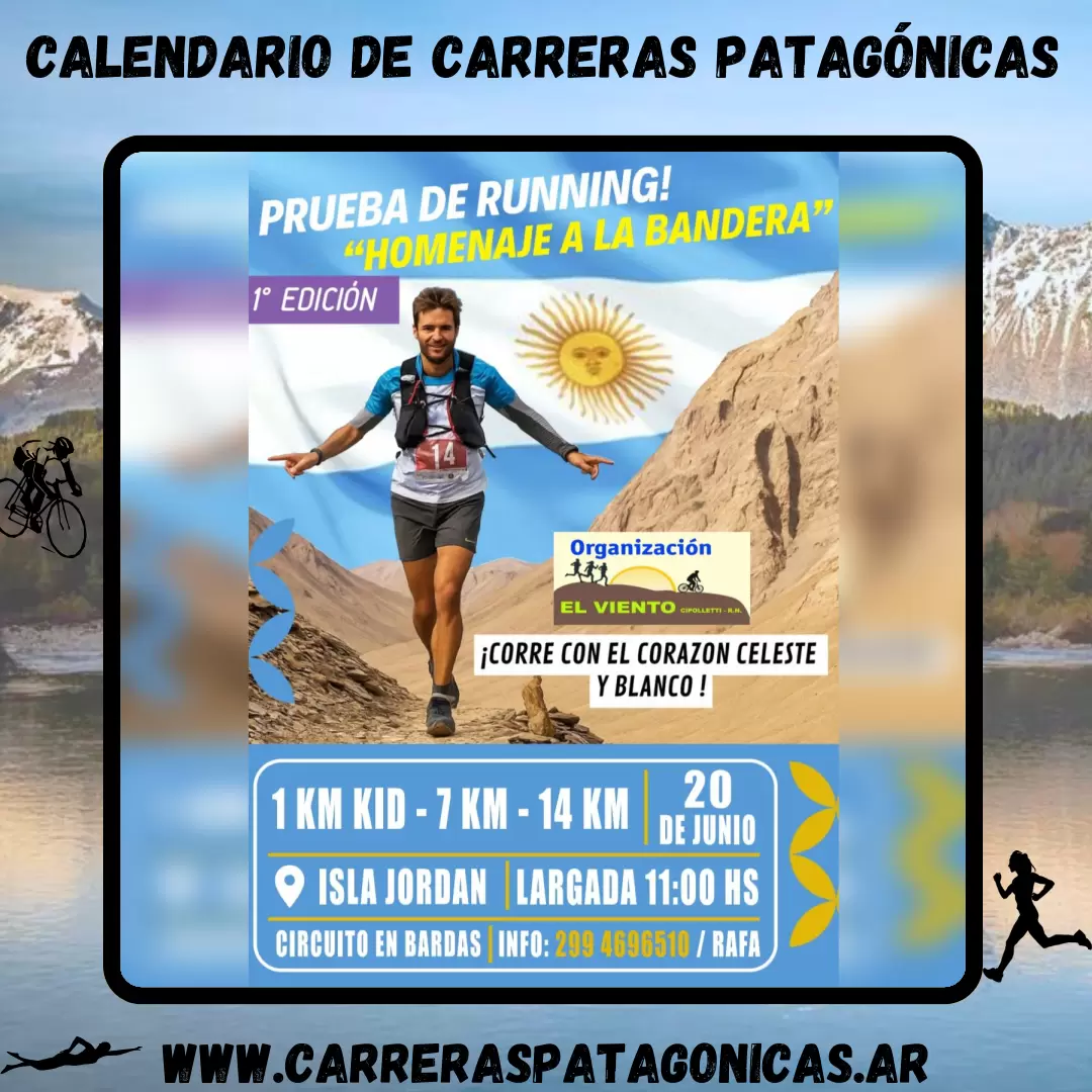 Flyer de carrera Prueba de Running 