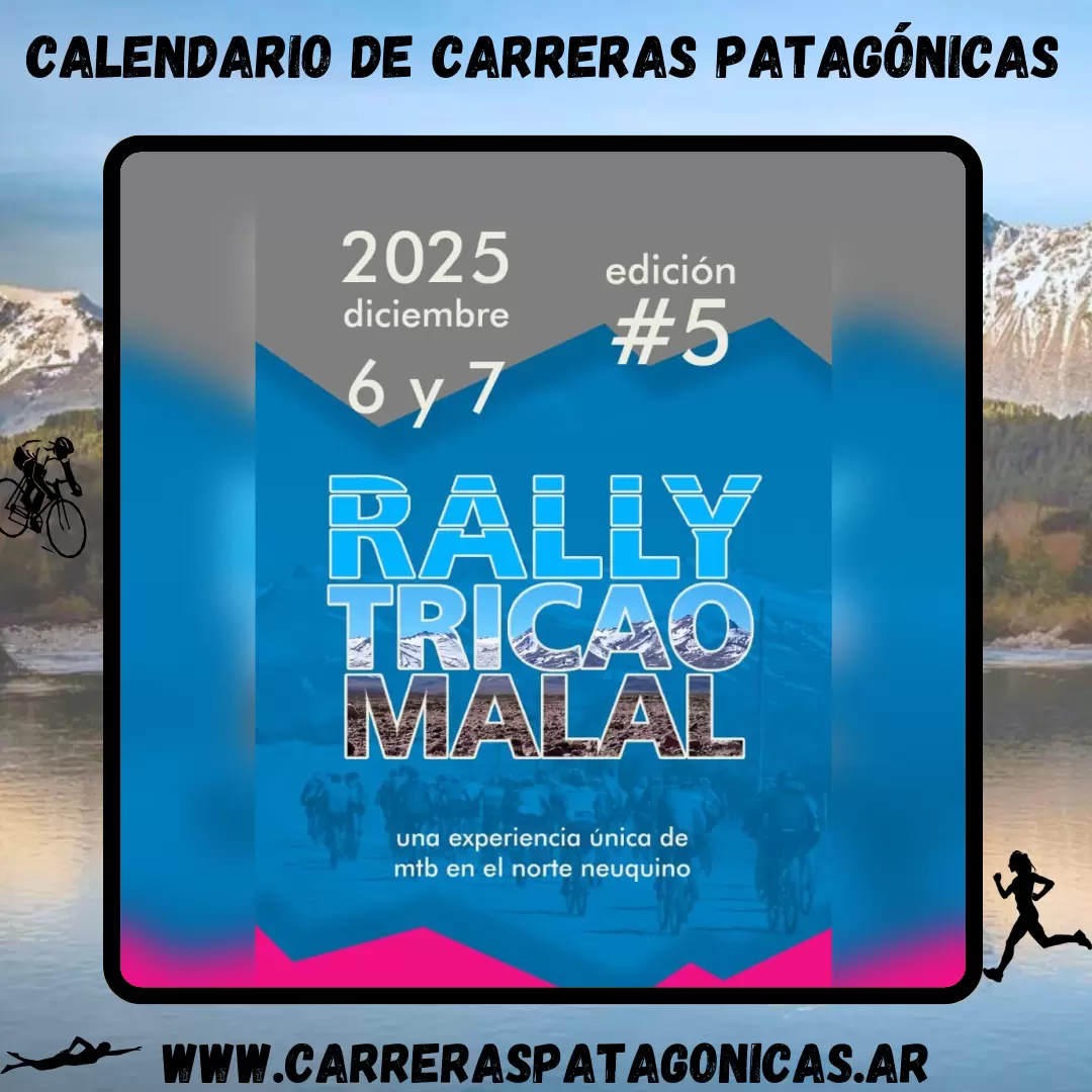 Flyer de carrera Rally Tricao Malal 2025