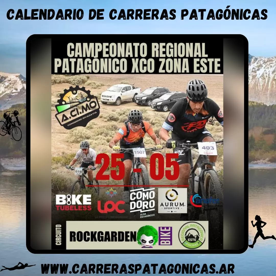 Flyer de carrera Regional Patagónico XCO Zona Este 2025 - 2da Fecha
