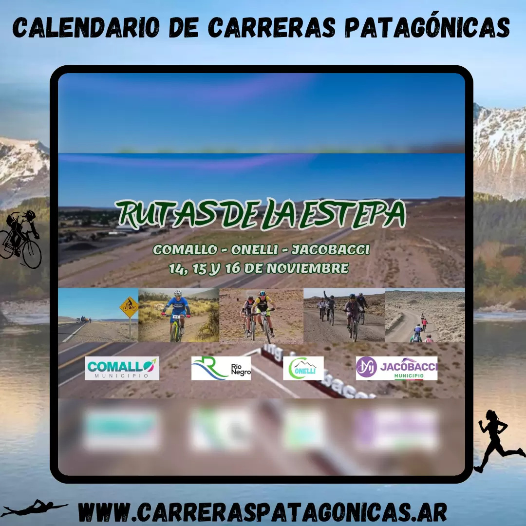 Flyer de carrera Rutas de la Estepa 2025