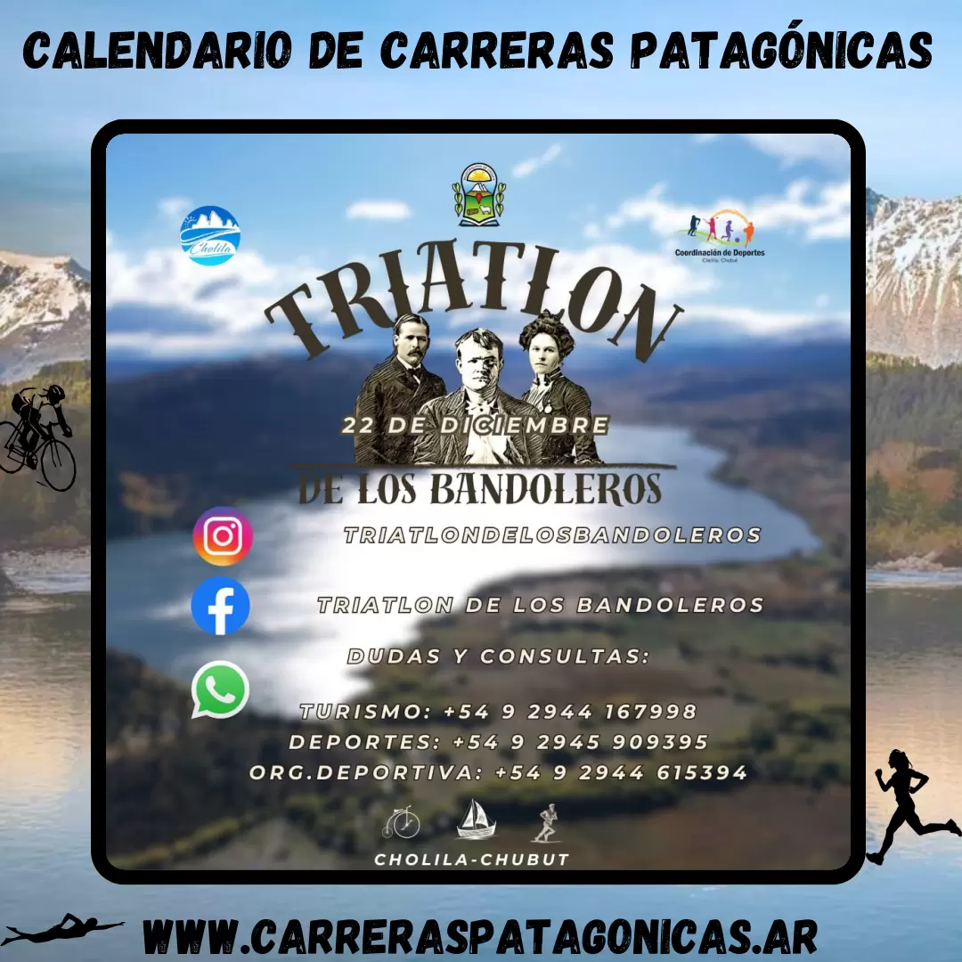 Flyer de carrera Triatlón de los Bandoleros 2024