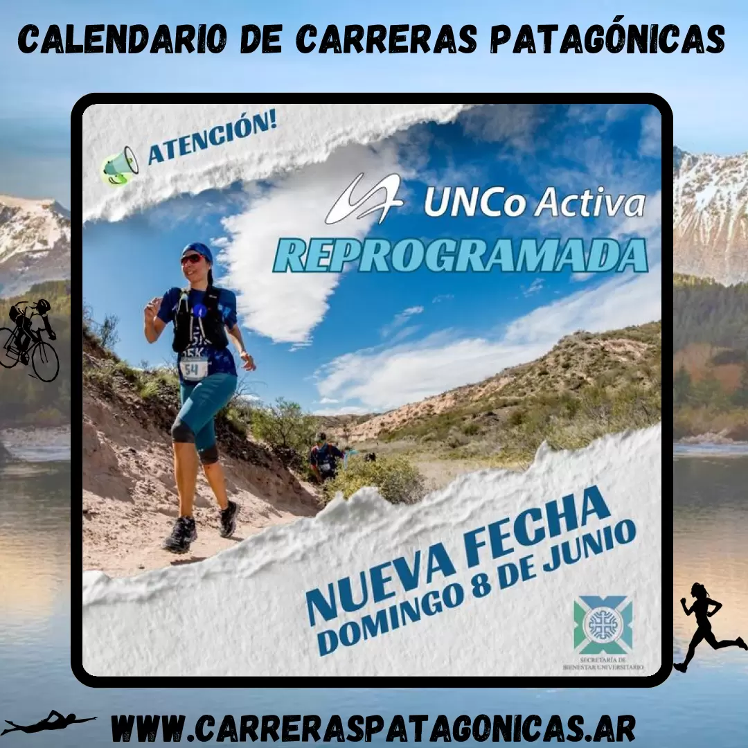 Flyer de carrera UNCo Activa 2025