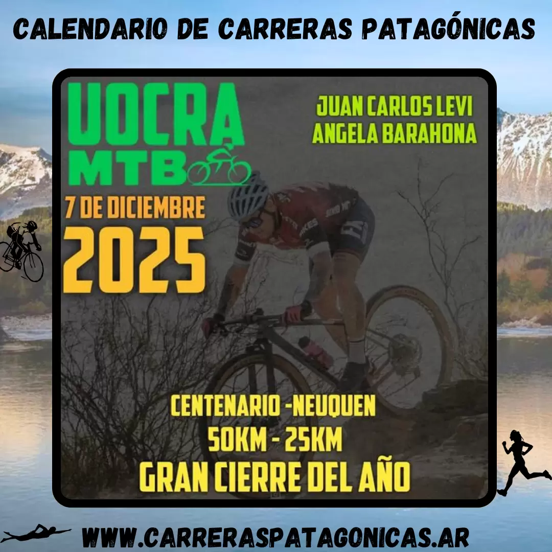 Flyer de carrera UOCRA MTB 2025