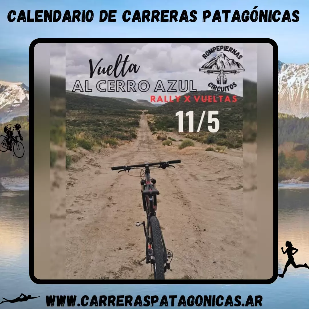 Flyer de carrera Vuelta al Cerro Azul 2025