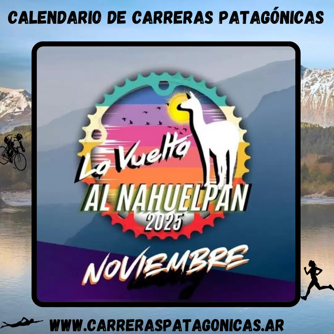 Flyer de carrera Vuelta al Nahuelpan 2025