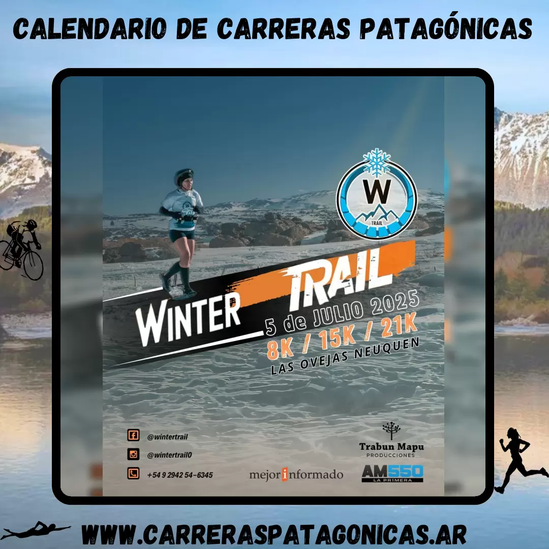 Flyer de carrera Winter Trail 2025