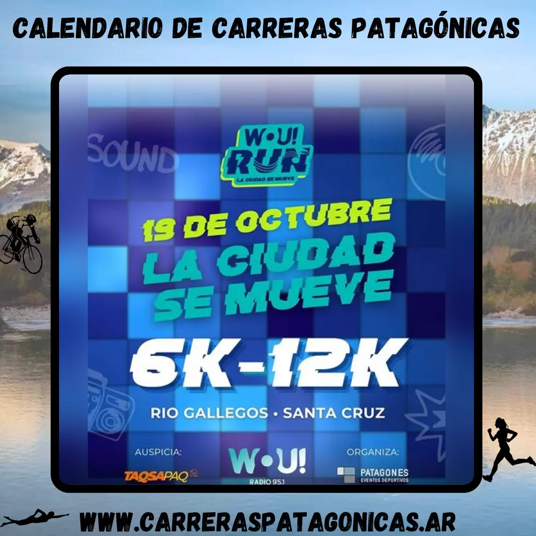 Flyer de carrera Wou Run - La Ciudad se Mueve 2025