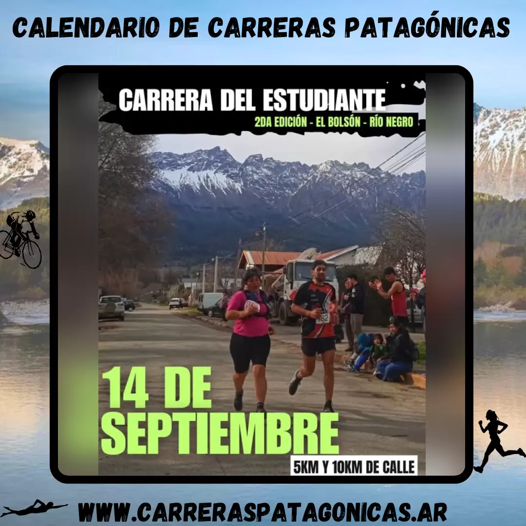 Flyer de carrera Carrera del Estudiante 2025