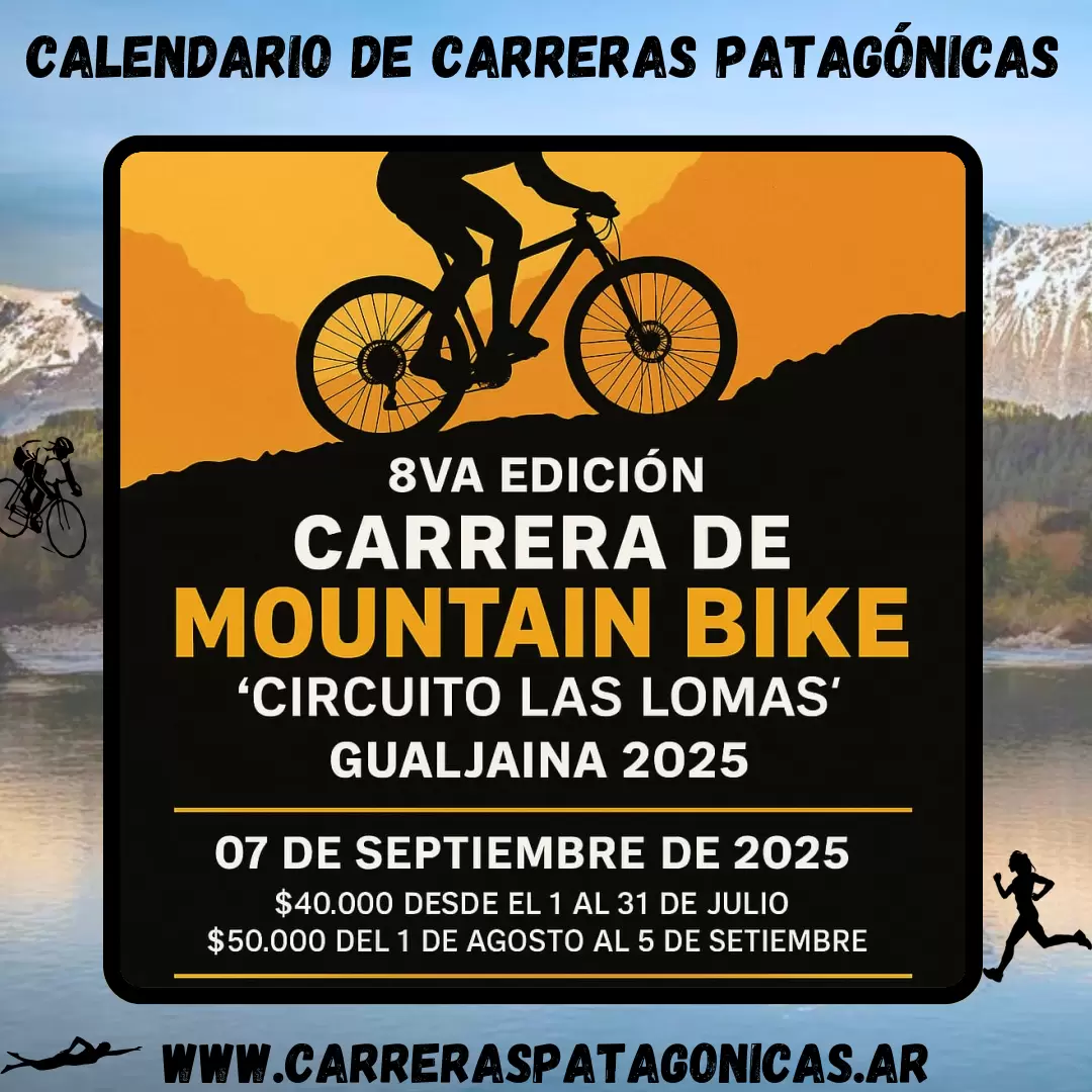 Flyer de carrera Carrera MTB Circuito Las Lomas 2025