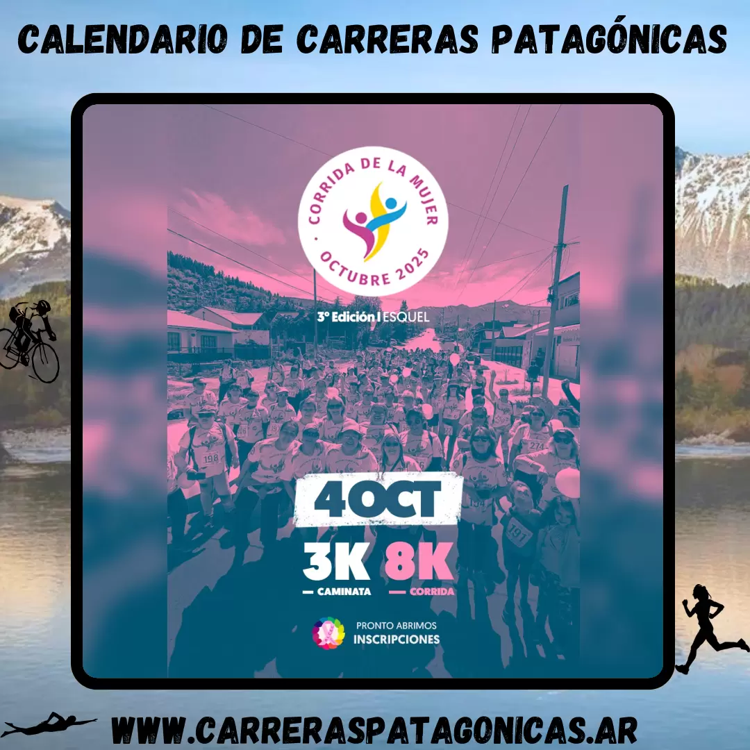 Flyer de carrera Corrida de la Mujer 2025