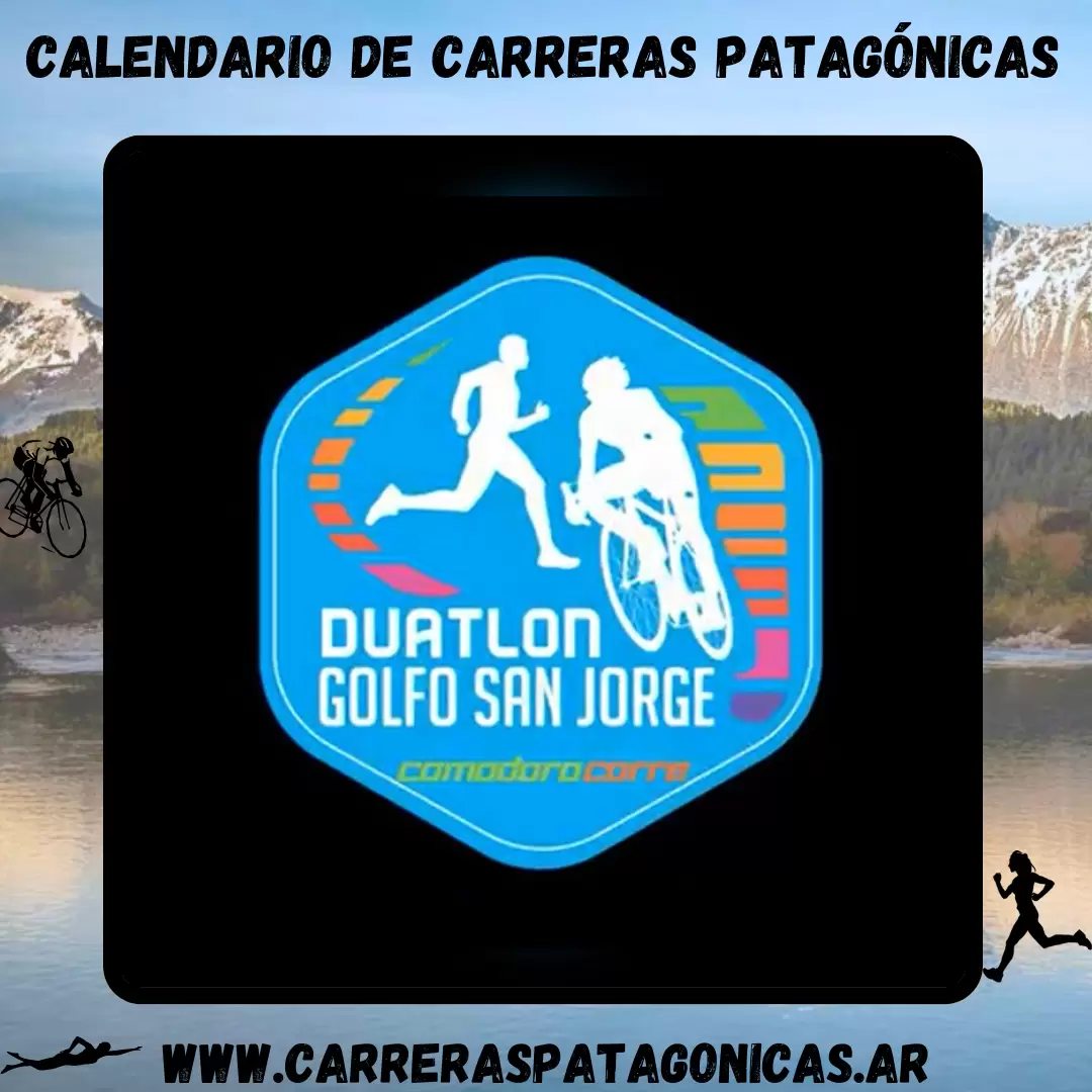 Flyer de carrera Duatlón Golfo San Jorge 2025