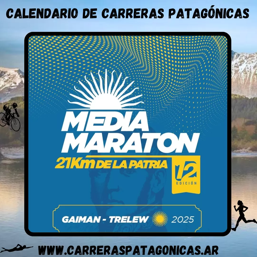 Flyer de carrera Media Maratón de la Patria 2025