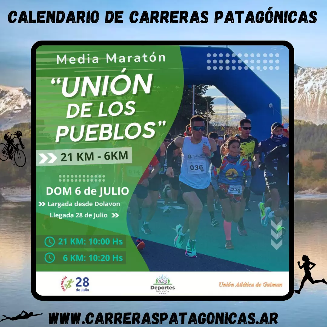 Flyer de carrera Unión de los Pueblos 2025