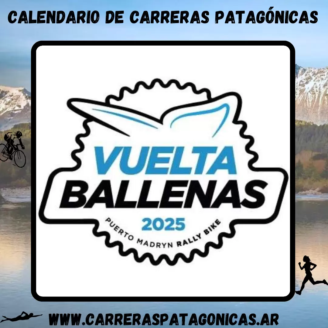 Flyer de carrera Vuelta Ballenas 2025